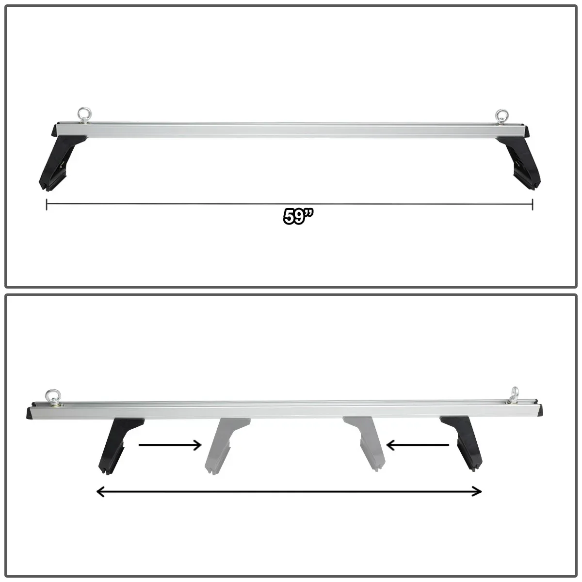 Car Roof Racks Cross Bar Roof Rack for Gutter Mount - Image 3