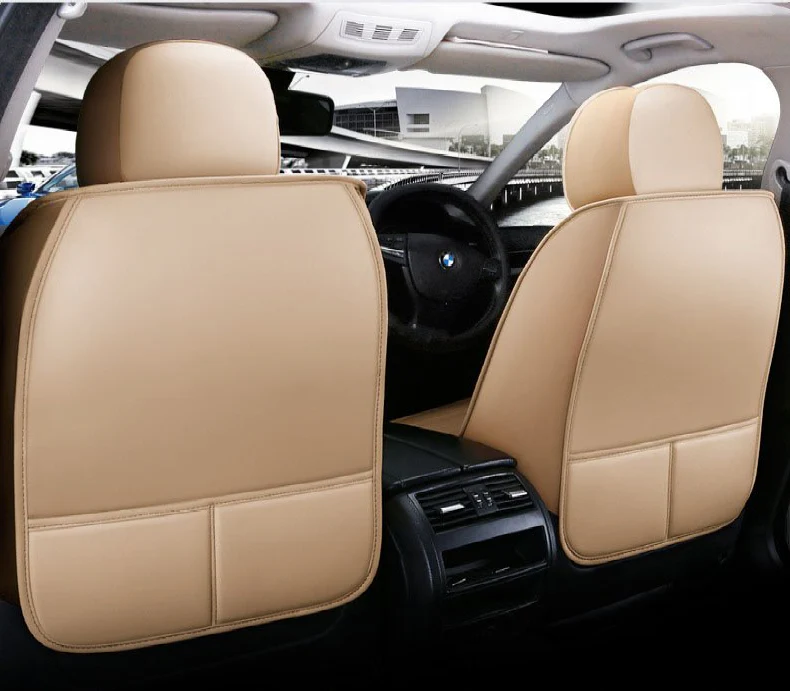 Car Seat Cover Faux Leather Cushion 5 Seater Full Set Front Rear Premium Quality - Image 2