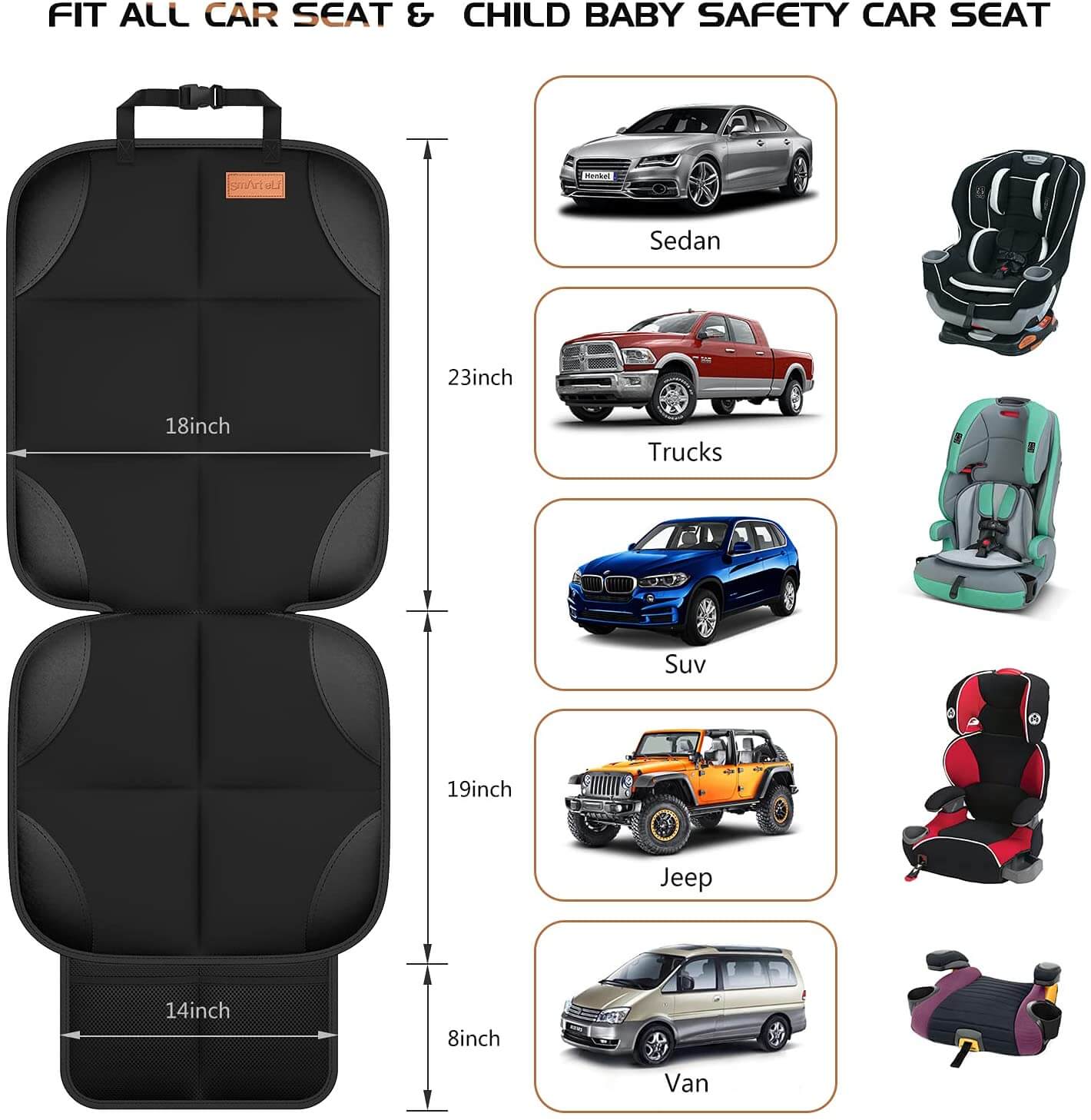 Car Seat Covers non-slip mesh pockets - Image 3