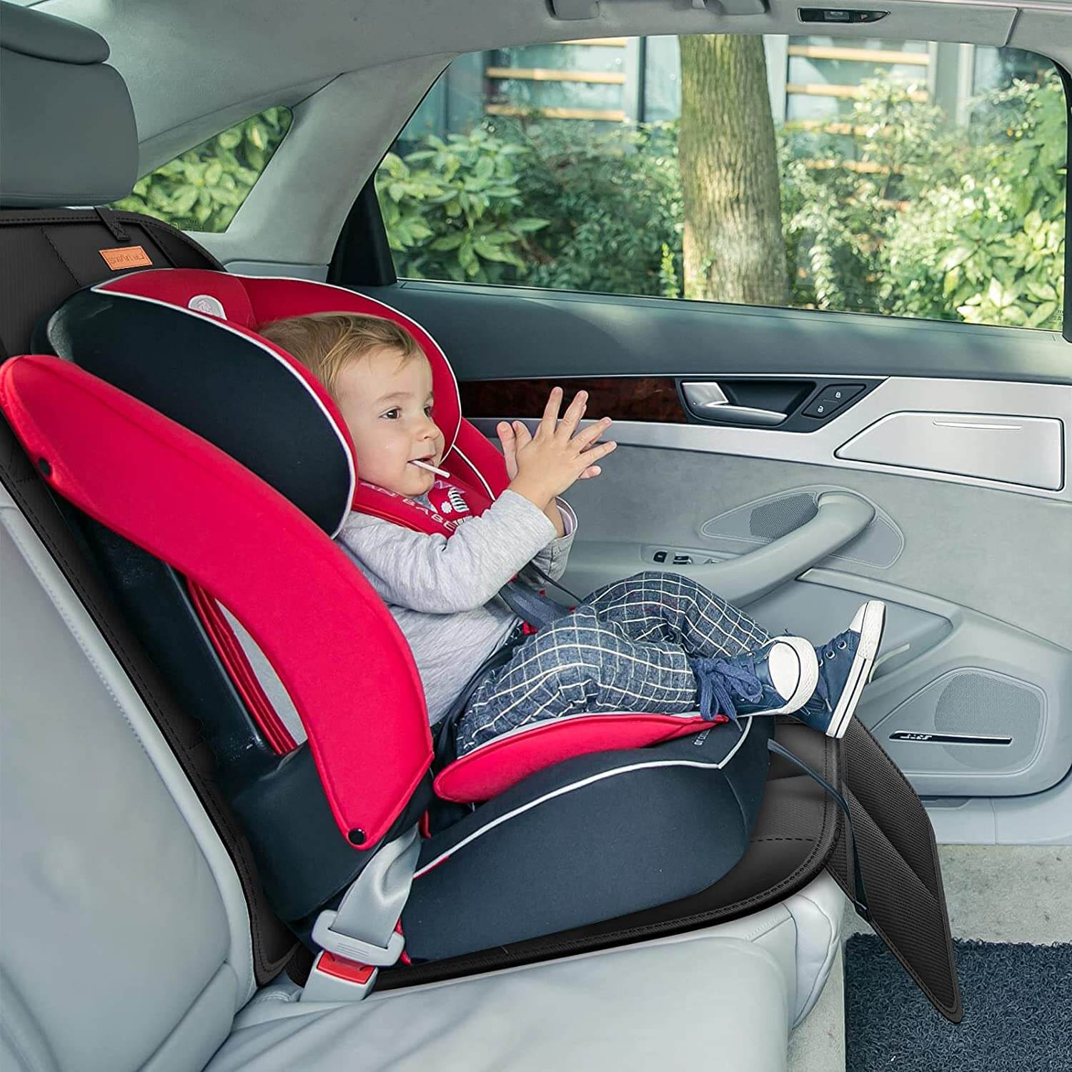 Car Seat Covers non-slip mesh pockets - Image 4