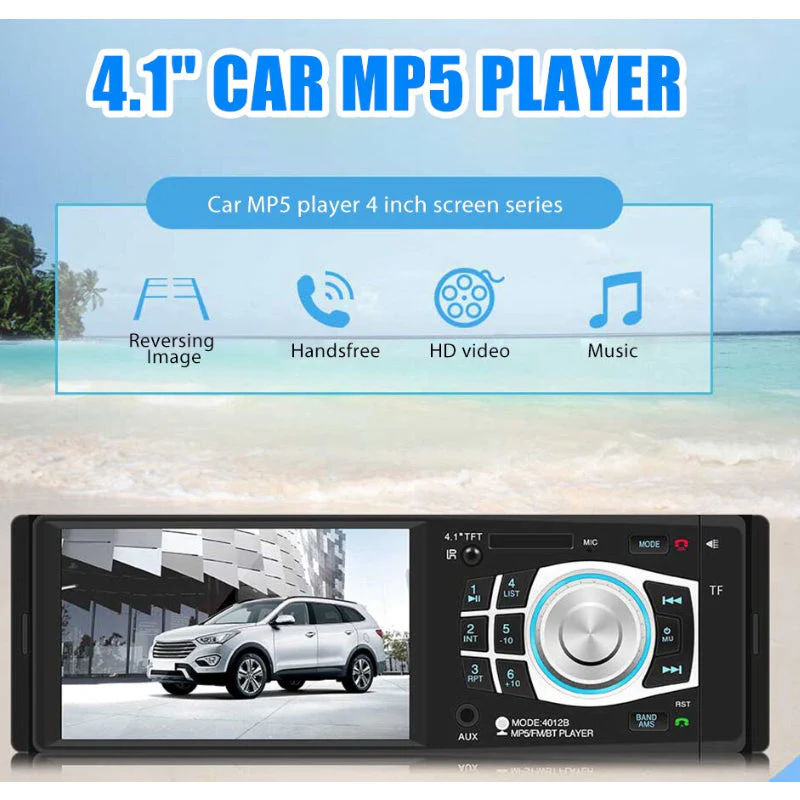 Car Stereo Bluetooth FM Audio Head Unit Player - Image 6