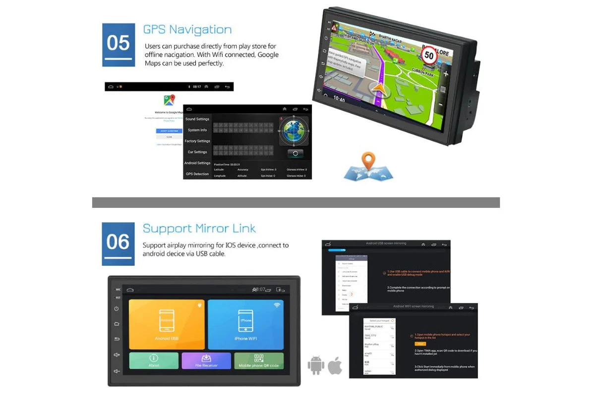 Car Stereo System Touch Screen with GPS + Reverse camera - Image 13