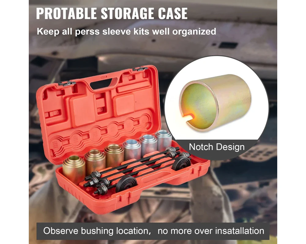 Car Universal Bush Bearing Removal Tools Set Press Pull Sleeve Kit - Image 4