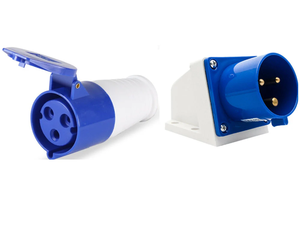 Caravan lead connector plug Female and Caravan Male Inlets 16 Amps IP44 - Image 2