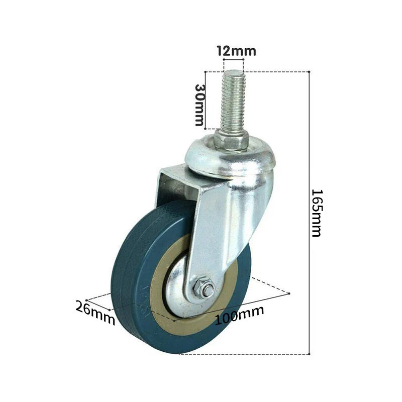 Caster Wheels Trolley Wheels Kit - Image 6