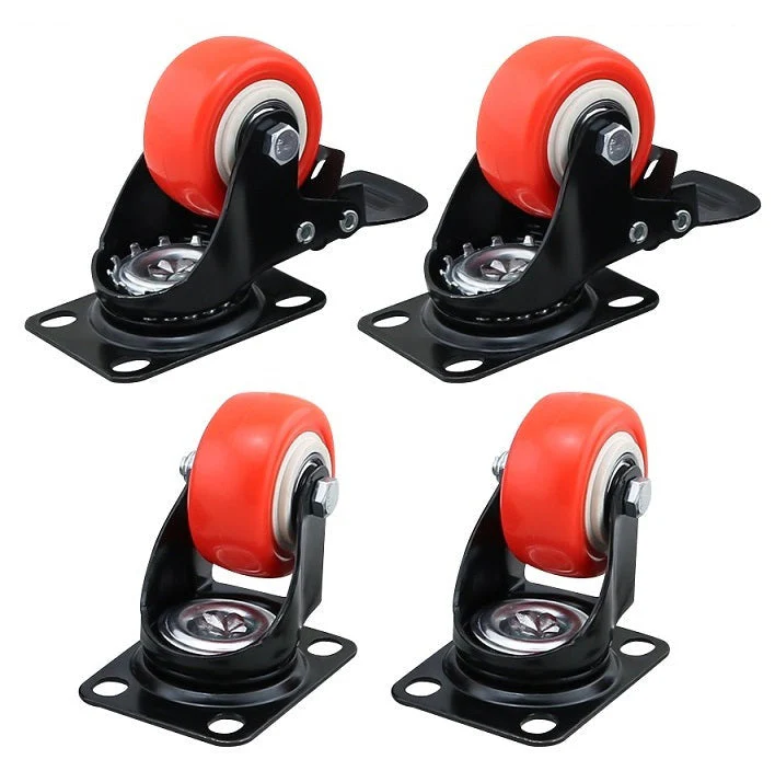 Caster Wheels Trolley Wheels Kit - Image 2