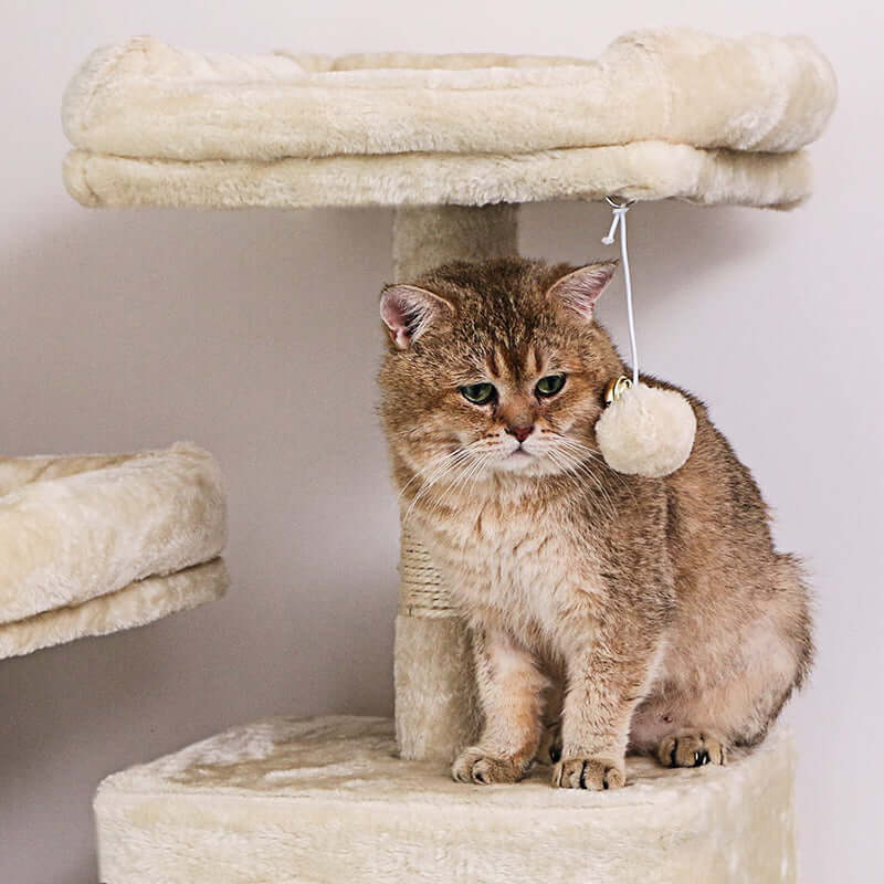 Cat Tree 150CM with Scratching Posts Hammock - Image 5