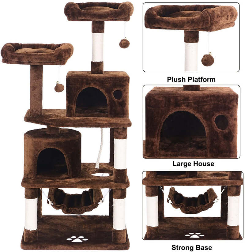 Cat Tree House Scratching Post Tree Play House - Image 5