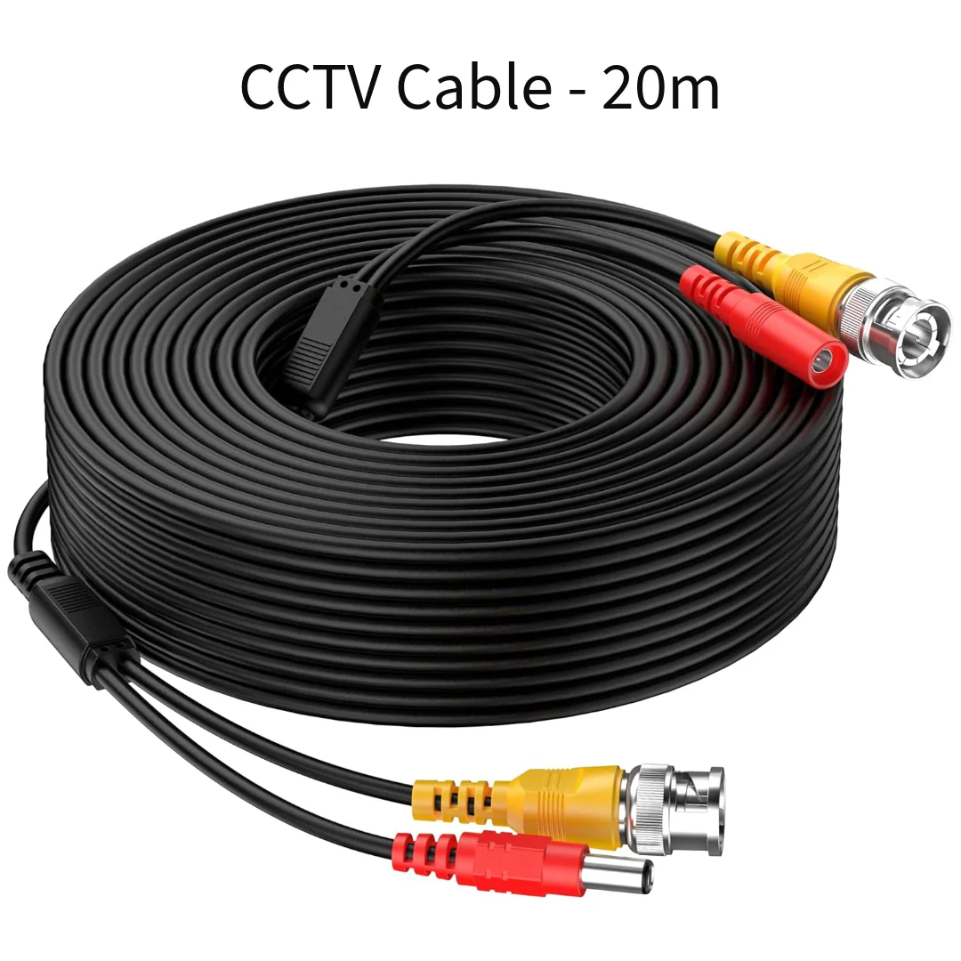 CCTV Cable For Security Camera, CCTV, DVR, Surveillance System 20M - Image 2
