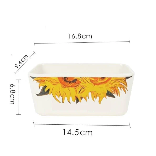 Ceramic Butter Dish Fridge Butter Holder with Lid and Spatula - Image 2