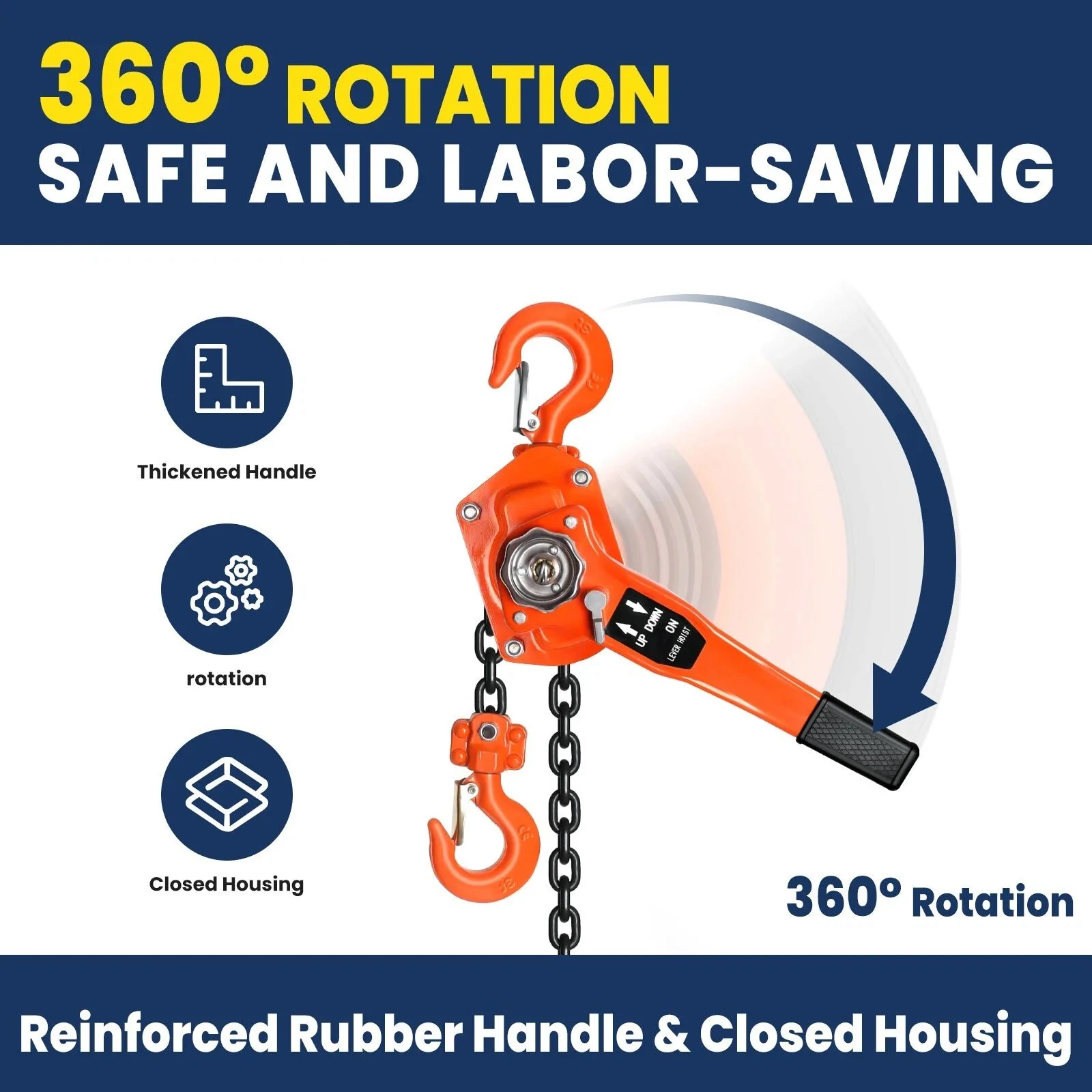 Chain Hoist Lever Block Chain Hoist 2 Ton 3 m Lifter - Image 6