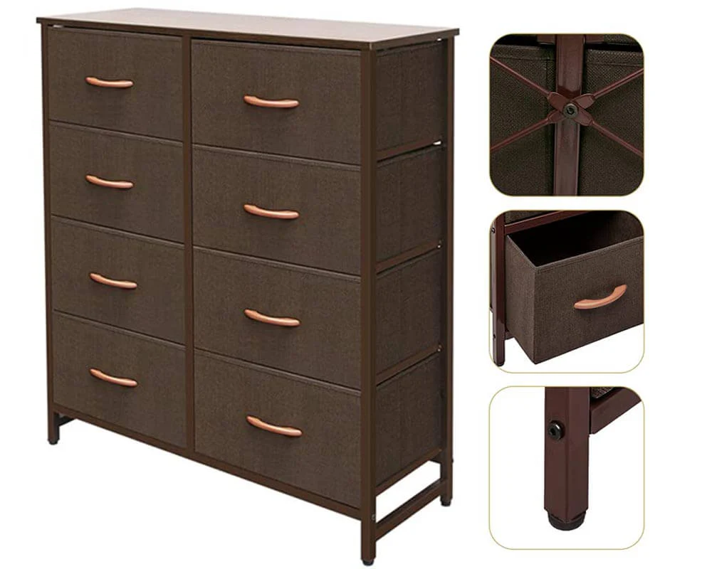Chest of Drawers 8 Drawers Dresser Tallboy - Image 2
