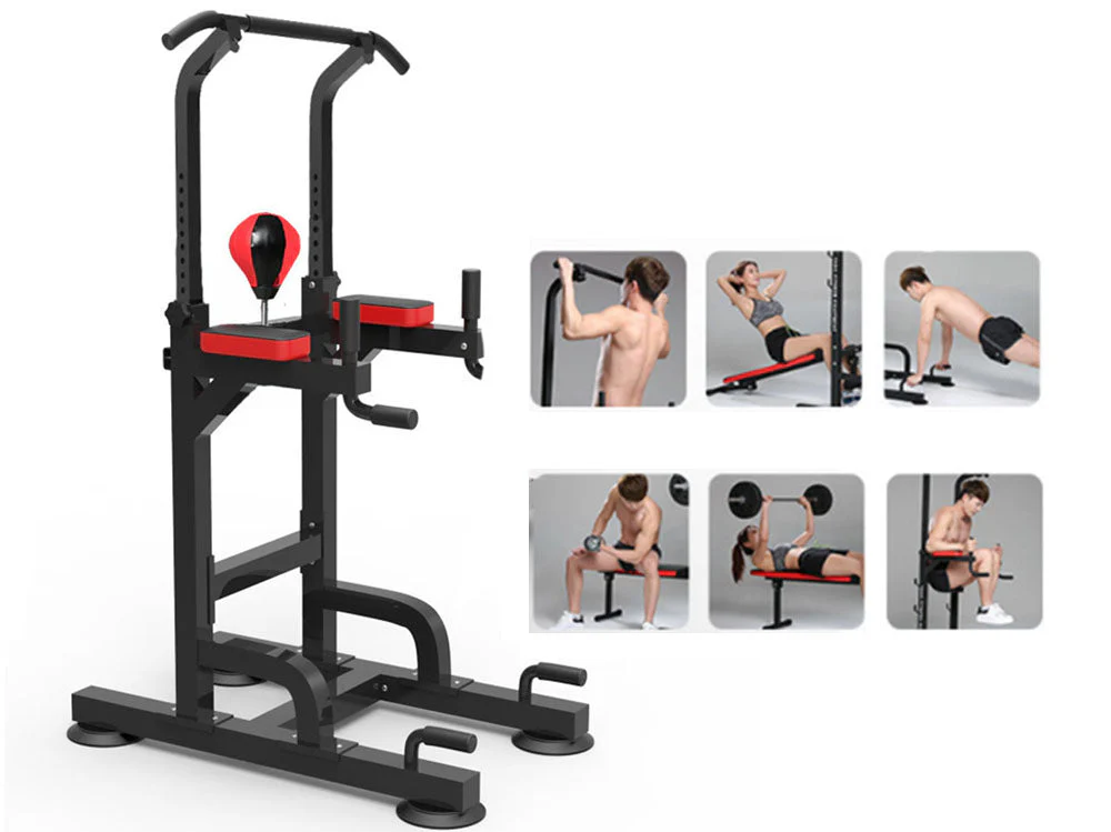 Chin Up Pull Up Chin Up Station Power Tower with Boxing - Image 13