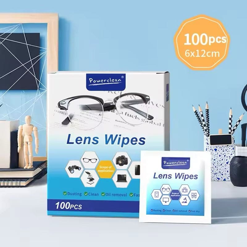 Cleaning Wipes for Glasses, Camera Lenses & Screens (Pack of 100) - Image 3