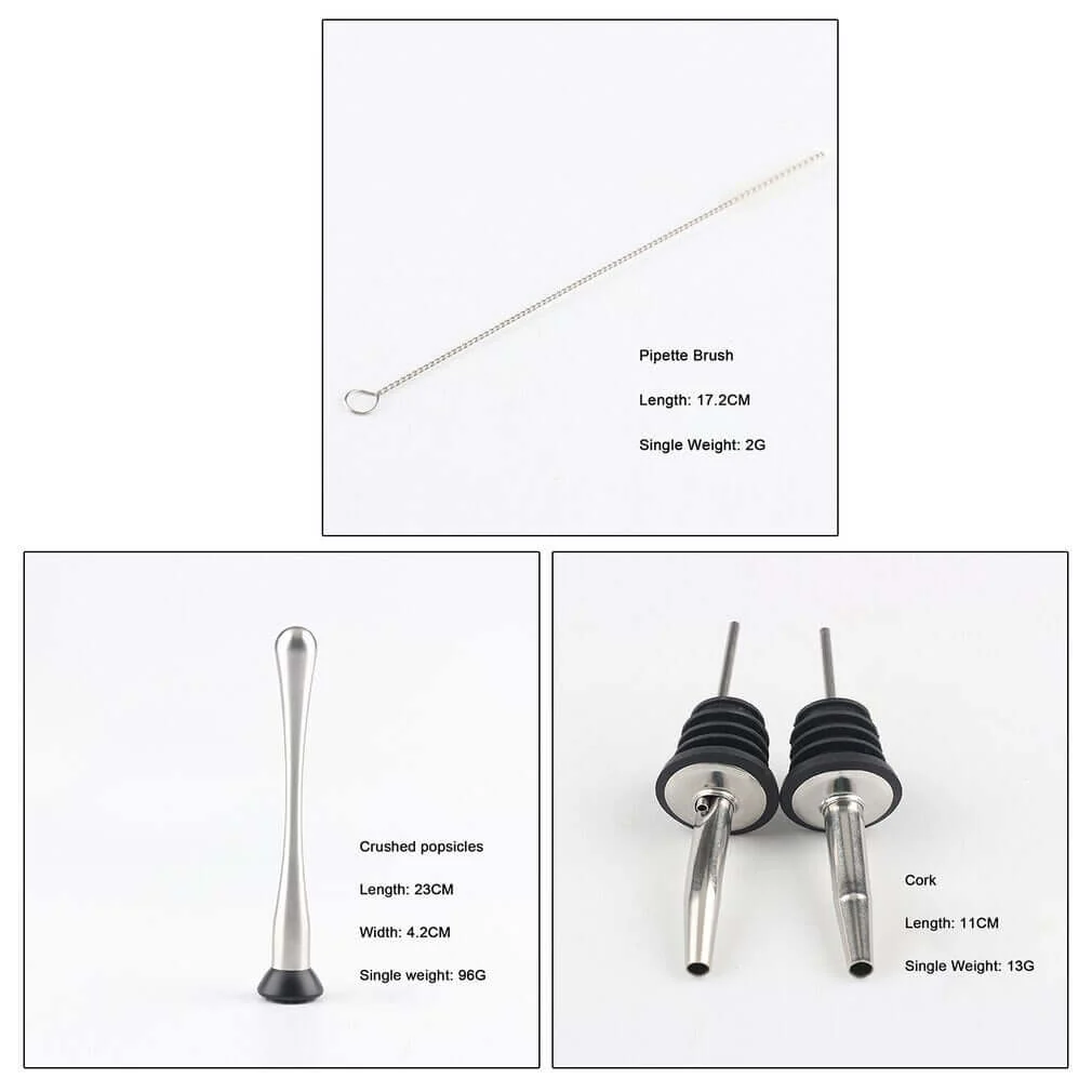 Cocktail Shaker Set New 23Pcs 750Ml - Image 4
