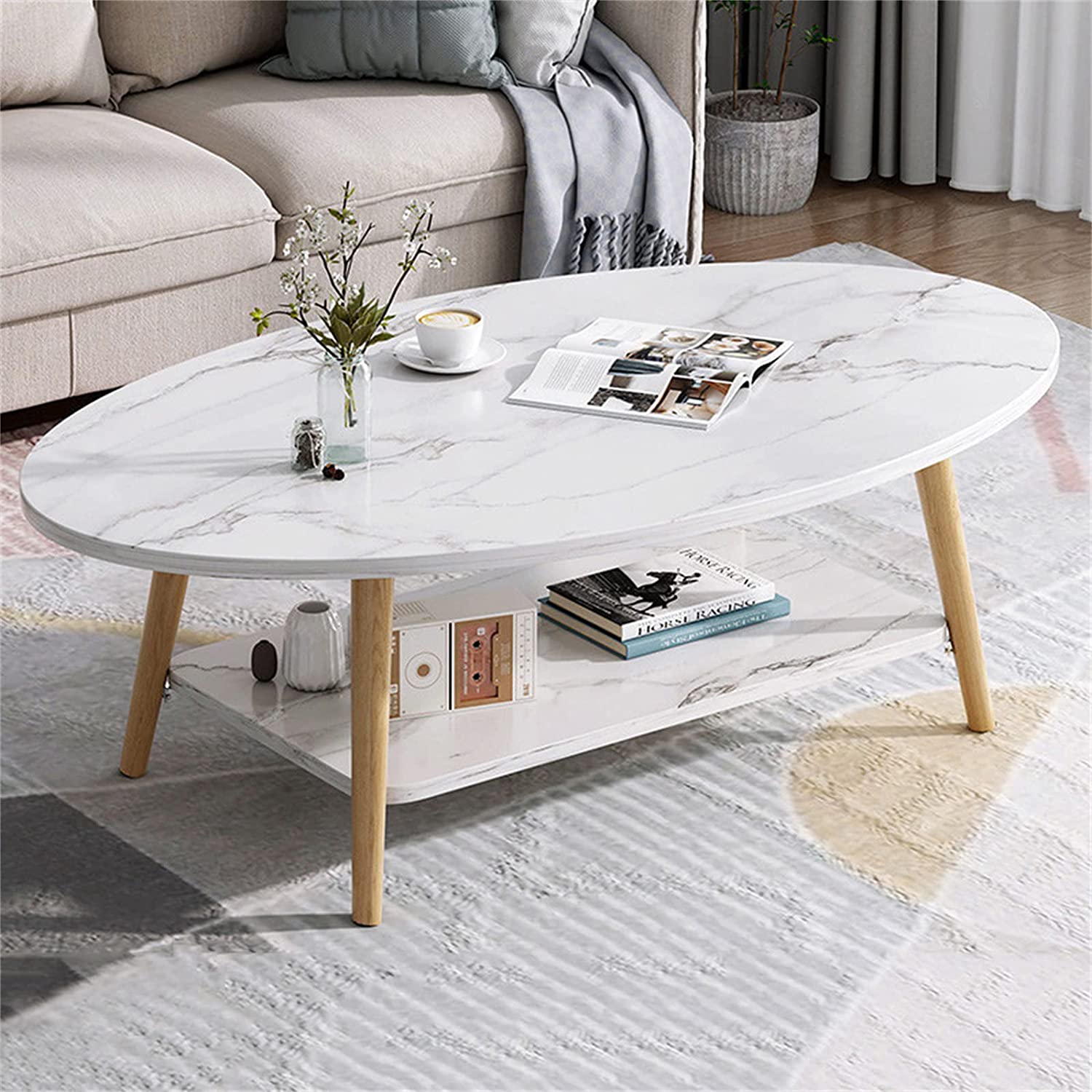 Coffee table 2 in 1 living room coffee tables - Image 4