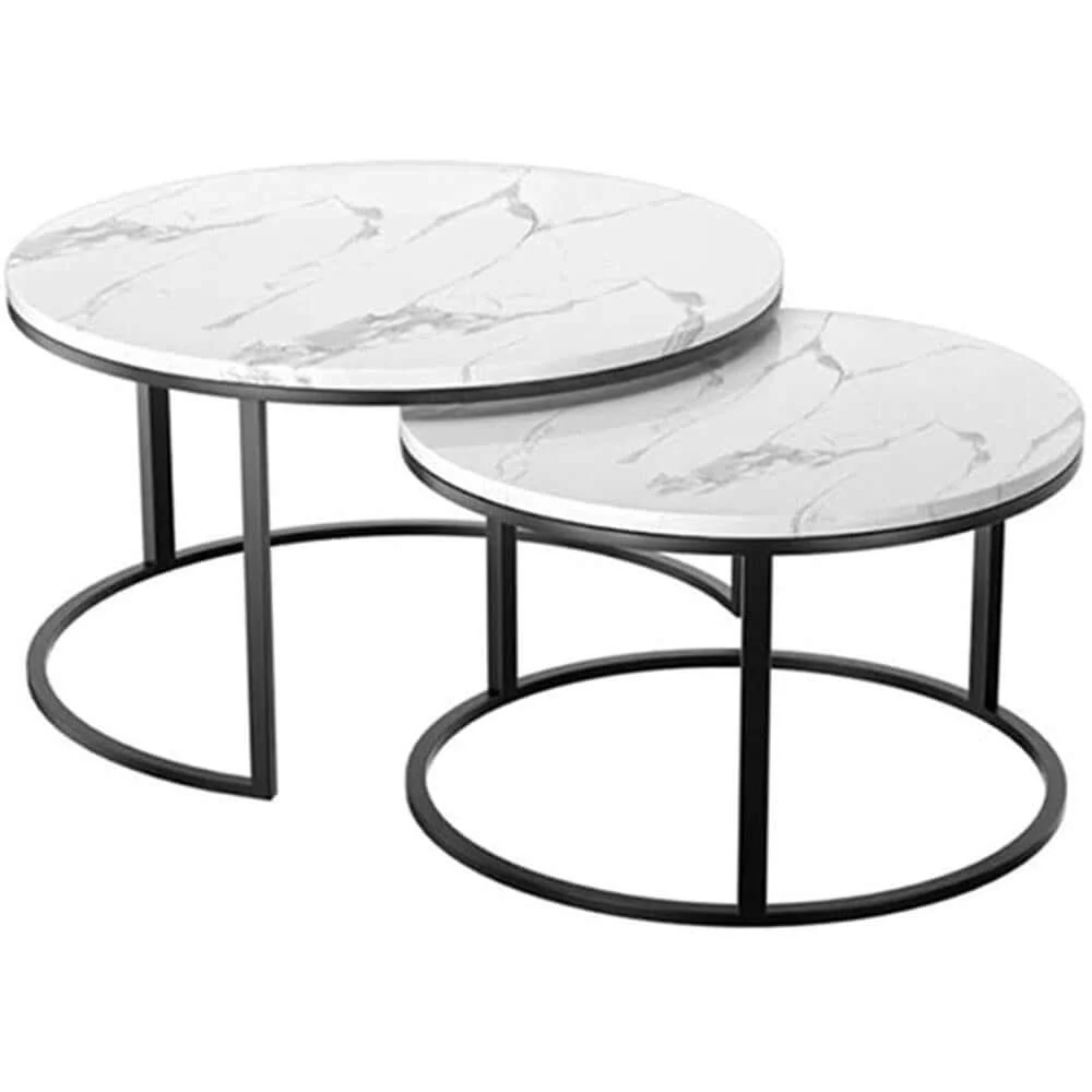 Coffee Table 2 in 1 Nesting Coffee Tables - Image 2