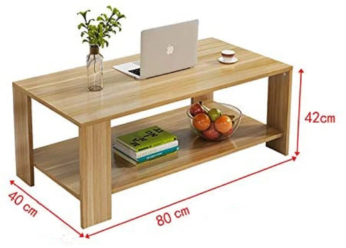 Coffee Table 80CM Black - Image 4