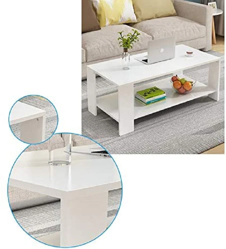 Coffee Table 80CM White - Image 5