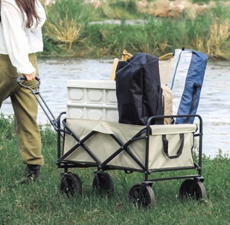 Collapsible Folding Wagon Camping Cart Brake 10"All Terrain Wheels - Image 3