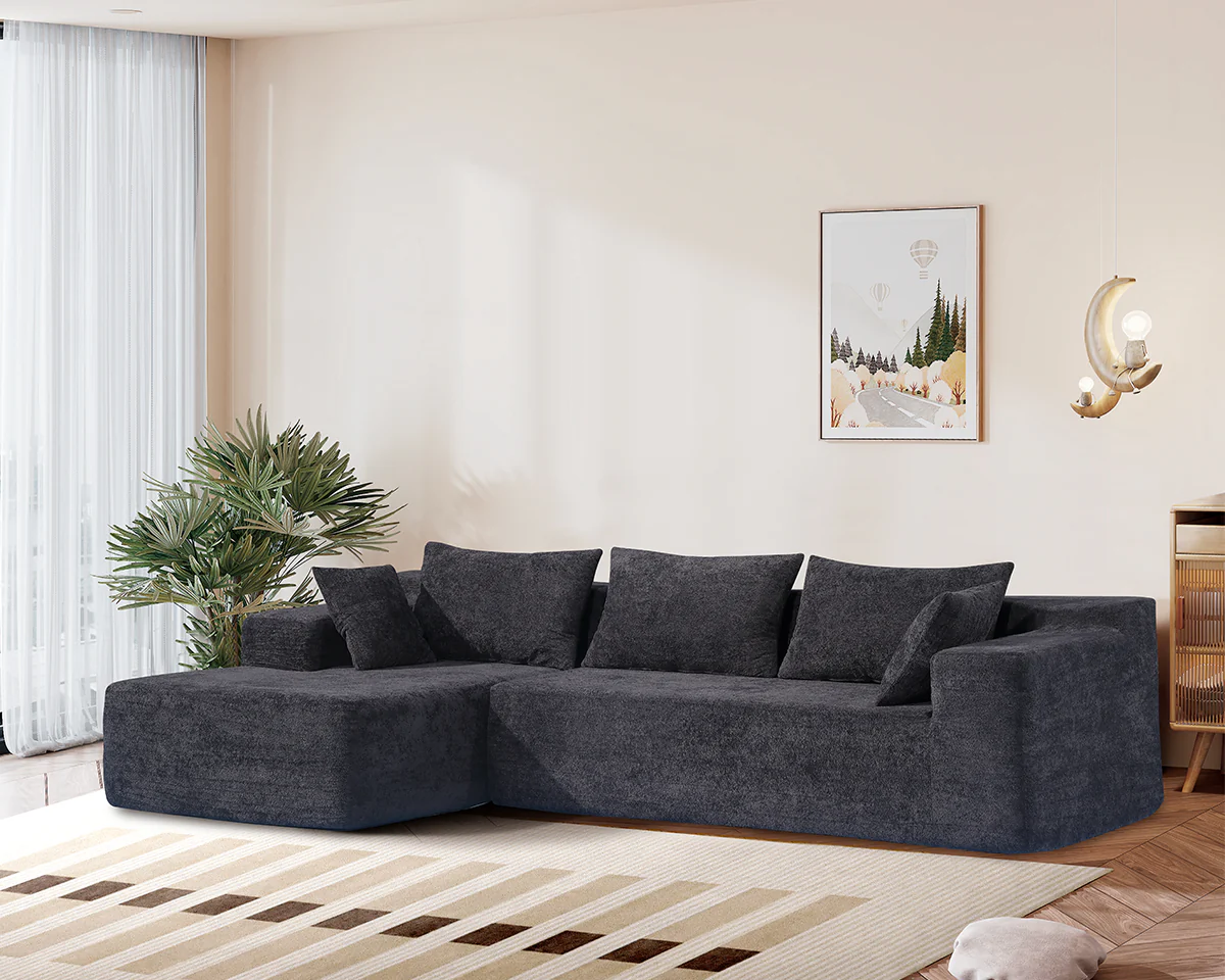 Compressed Sofa L Shape Modular Sofa with Chaise - Image 3