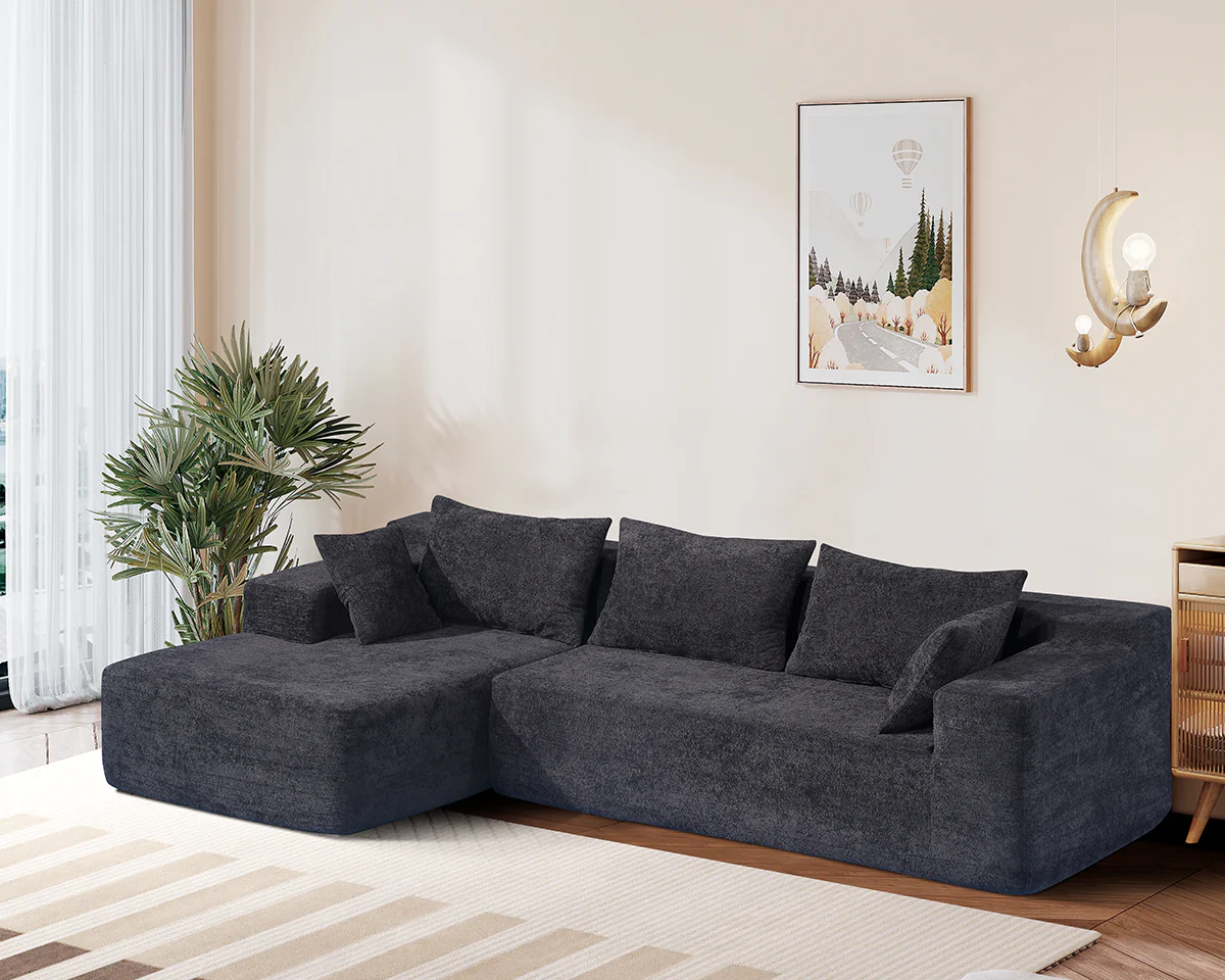Compressed Sofa L Shape Modular Sofa with Chaise - Image 5