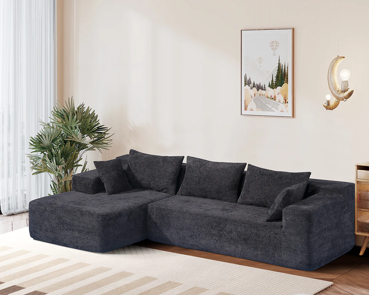 Compressed Sofa L Shape Modular Sofa with Chaise - Image 6