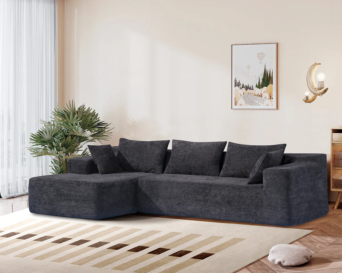 Compressed Sofa L Shape Modular Sofa with Chaise - Image 8