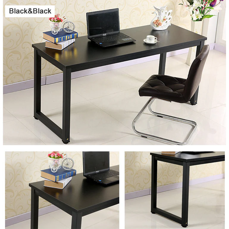Computer Desk Table Black 120cm - Image 4