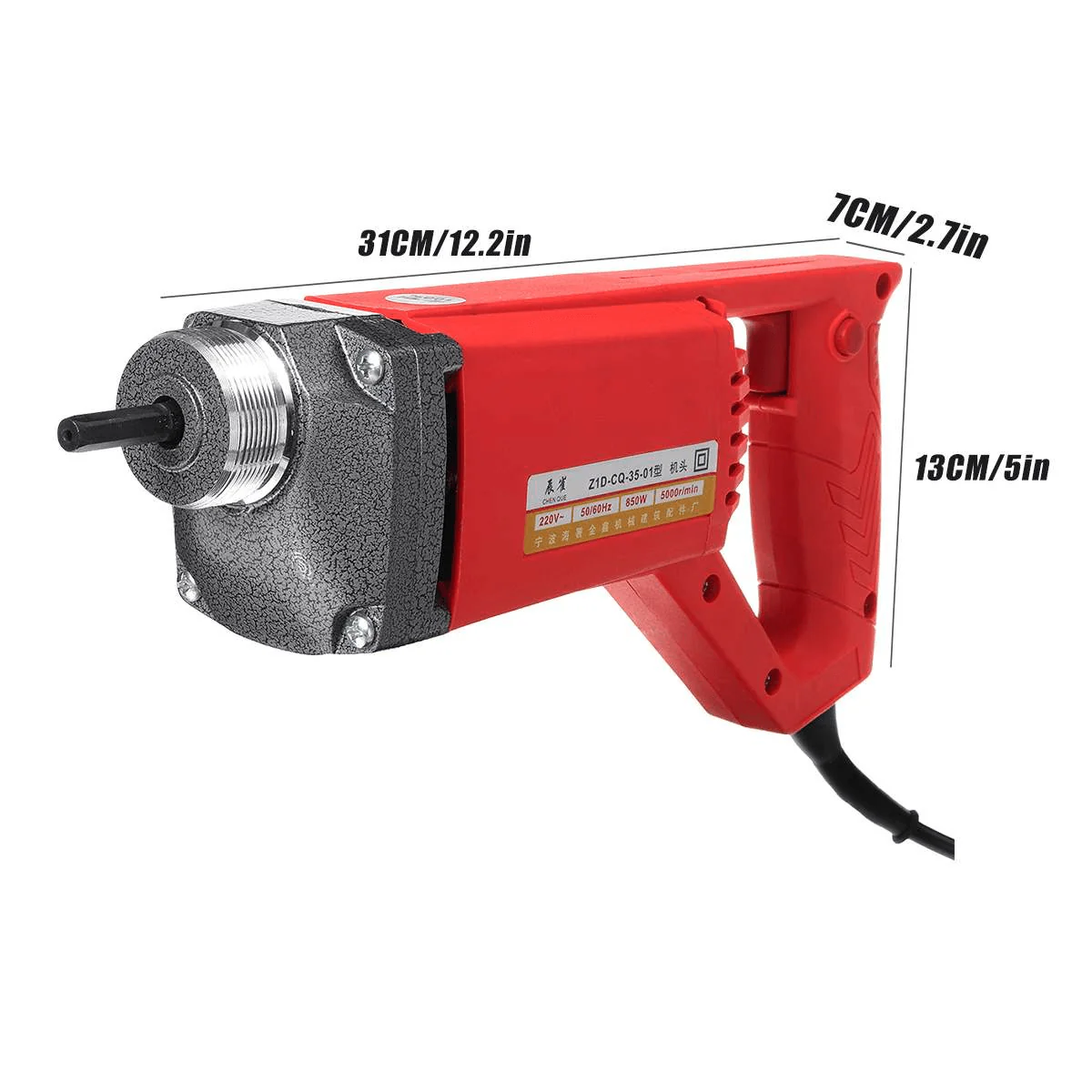 850W Portable Handheld Electric Concrete Cement Mixing with Flexible Hose - Image 4