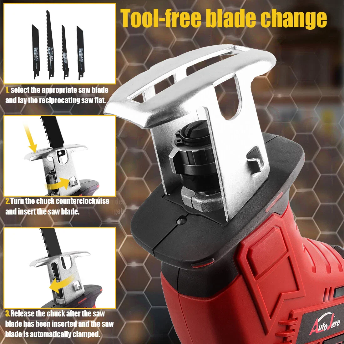 Cordless Electric Hand Saw Reciprocating Saw - Image 11