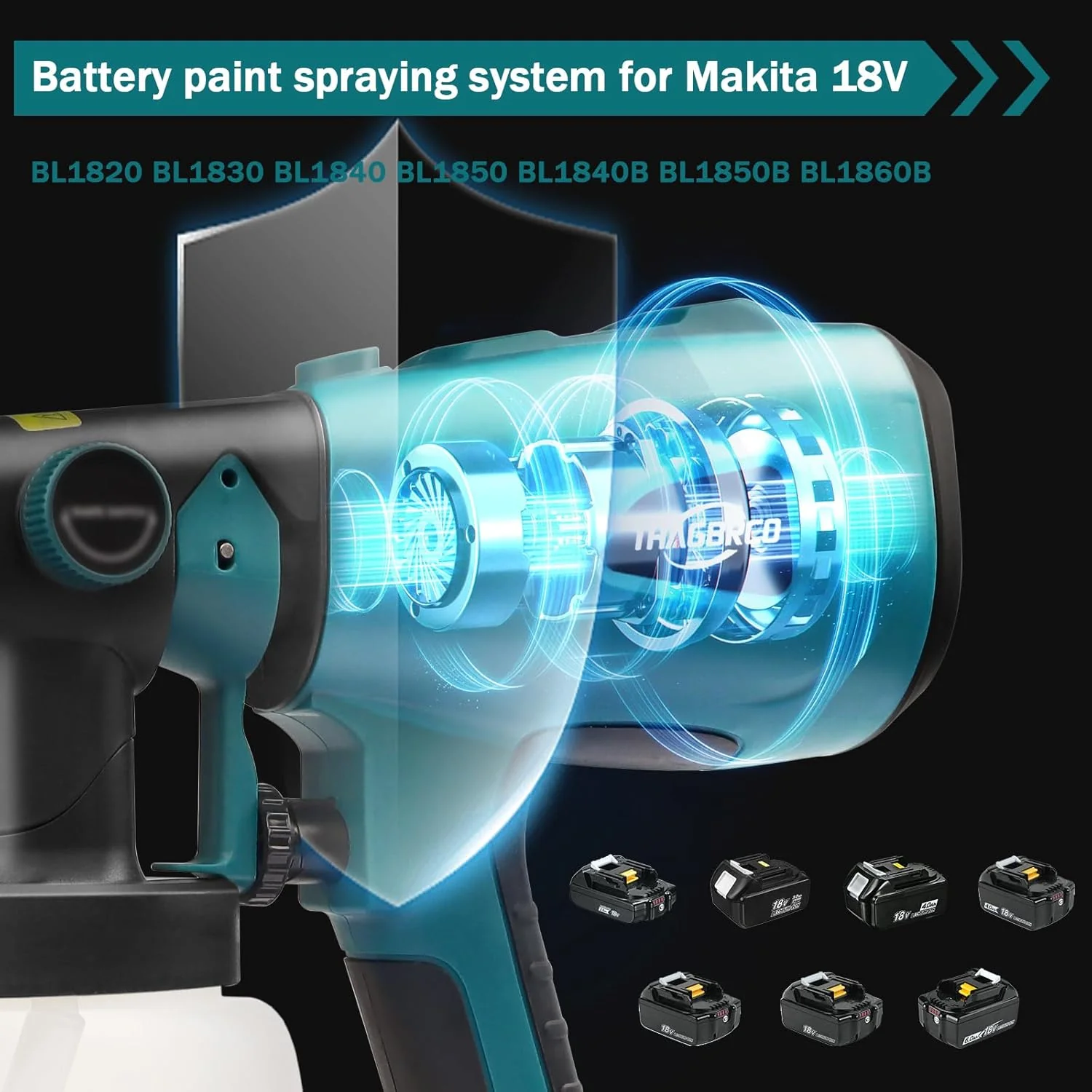 Cordless High Pressure Spray Gun Paint Sprayer - Image 10