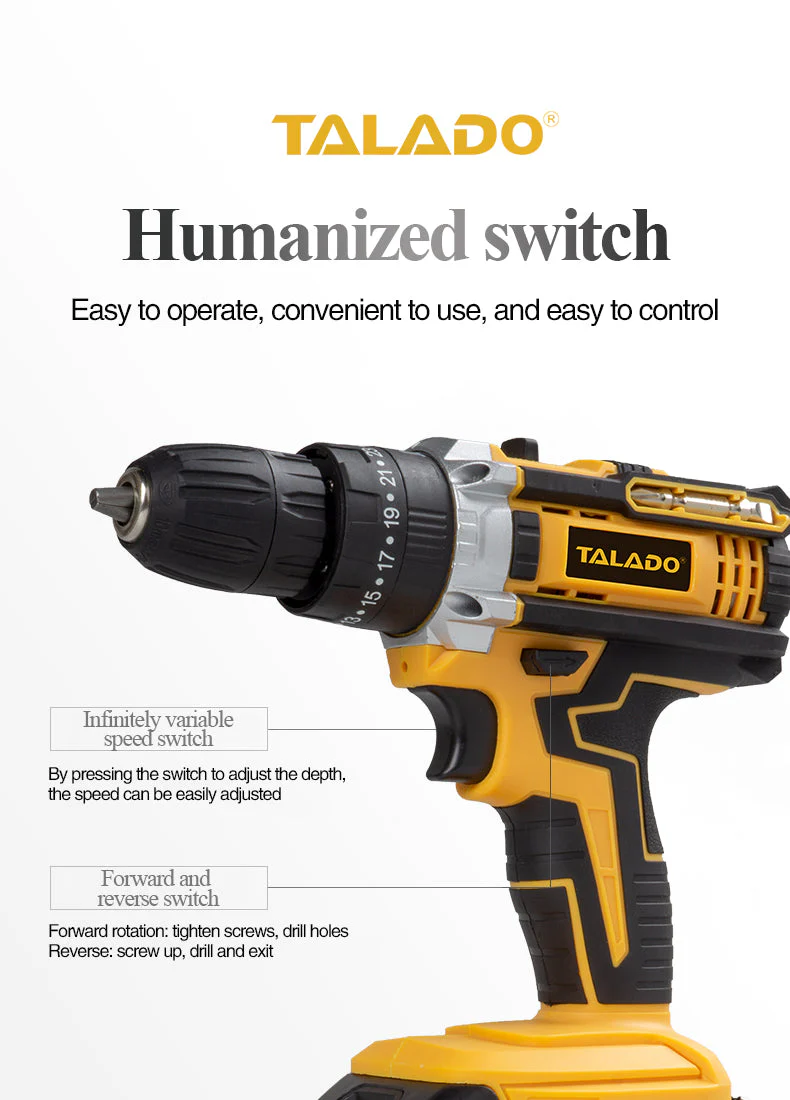 Cordless Impact Electric Drill Driver with Battery - Image 9