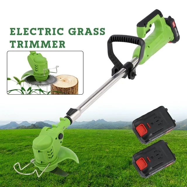 Cordless Push Weed Eater and Grass Trimmer Lawn Mower - Image 5