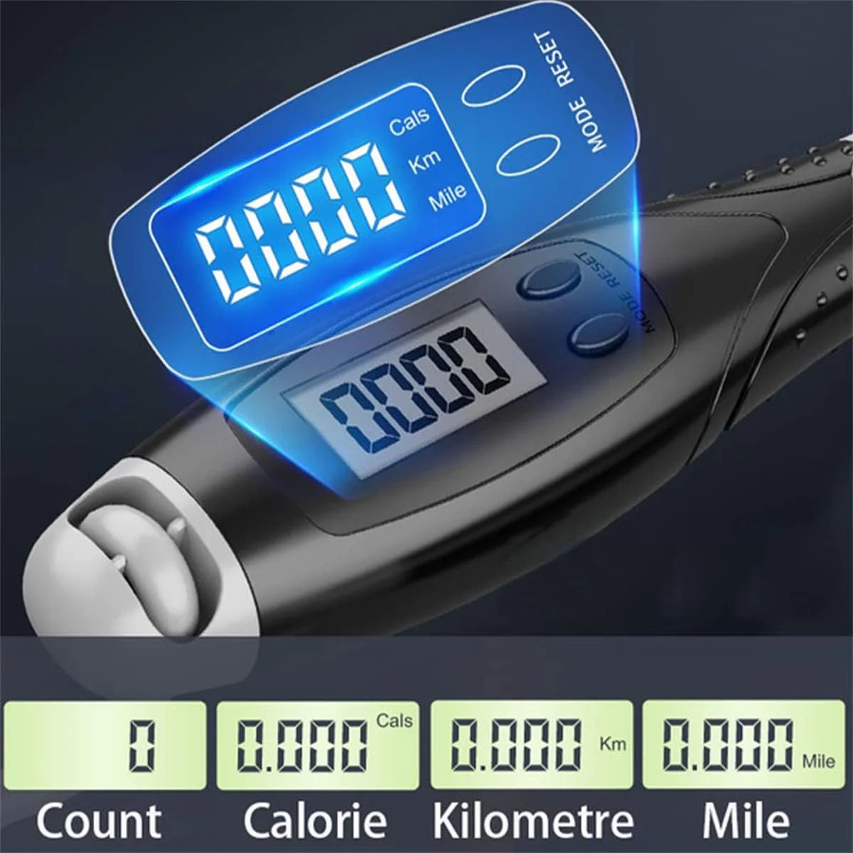 Cordless Skipping Digital Jump Rope (Blue/White) - Image 7