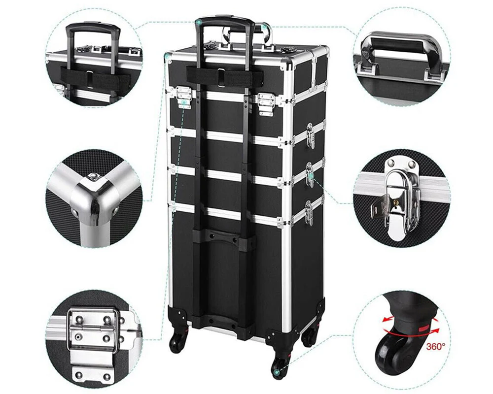 Cosmetic Trolley, make up case, Professional Makeup Trolley - Image 4