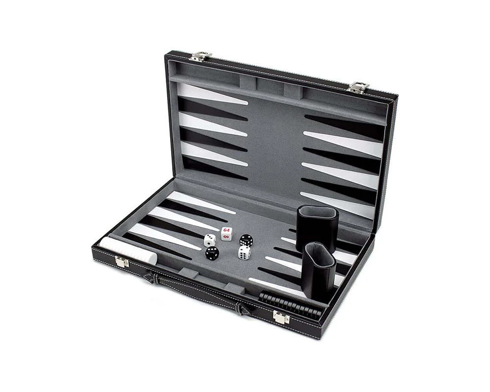 Crazy Games Backgammon Set Classic Folding Board Game - Image 7