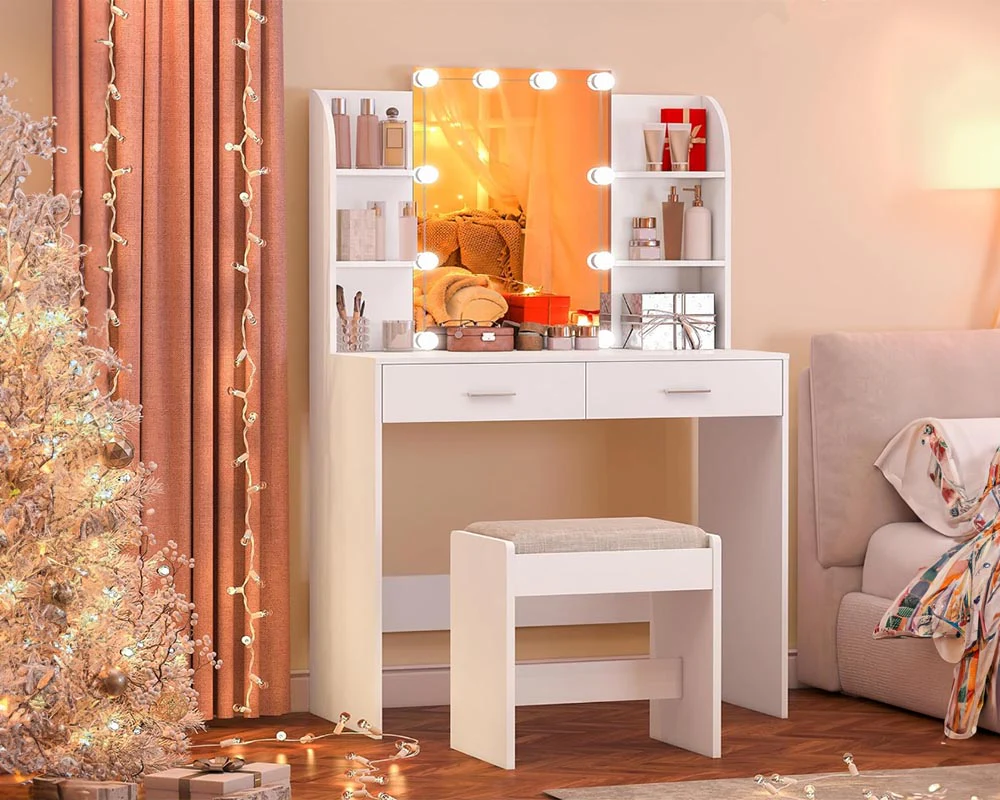 Dressing Table With Mirror - Image 3