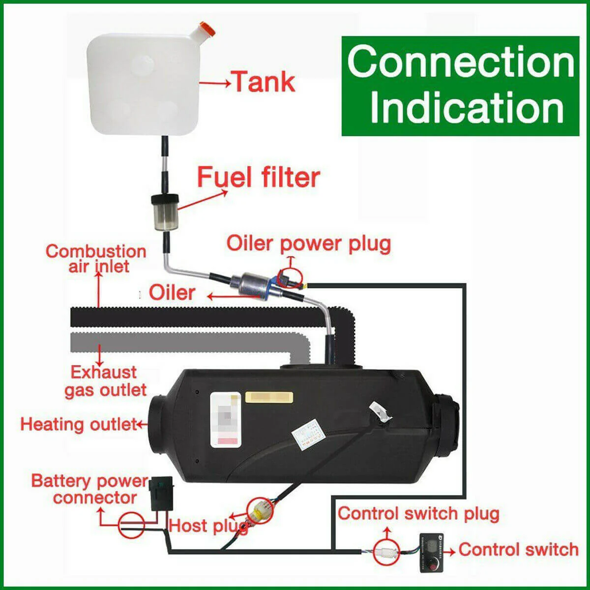 Diesel Air Heater 5kW 12V - Image 3