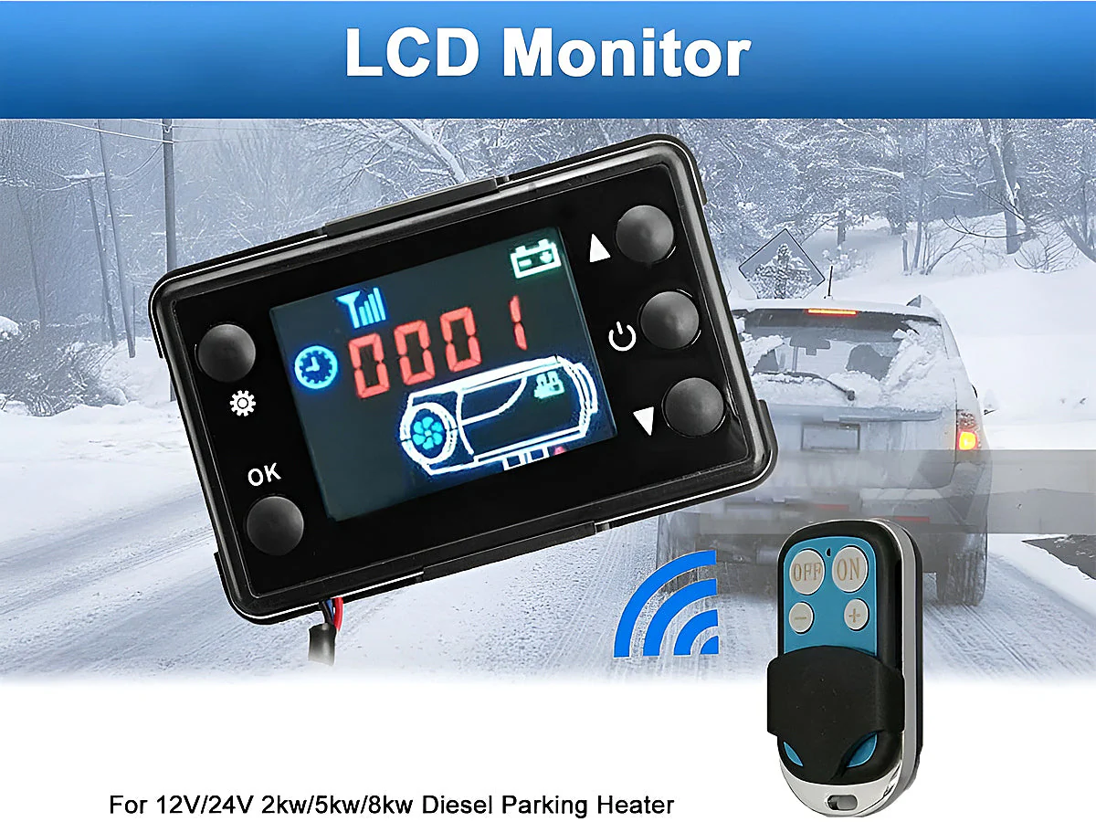 Diesel Air Heater Monitor LCD Switch - Image 14