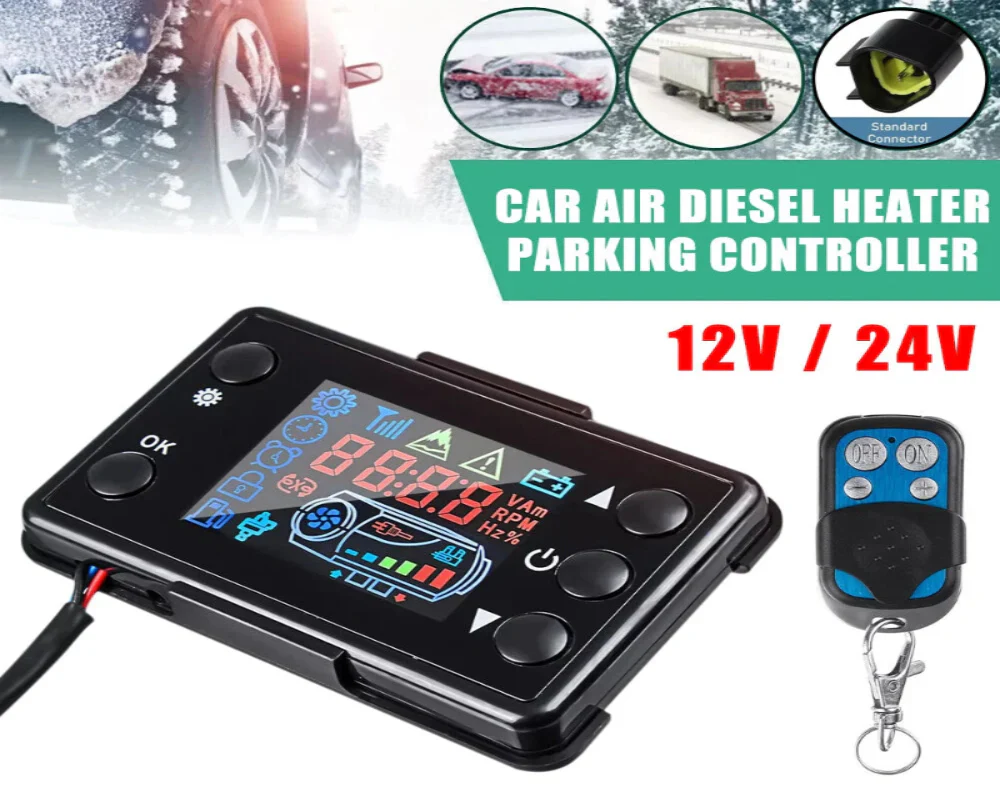 Diesel Air heating system Monitor LCD Switch With Remote - Image 10