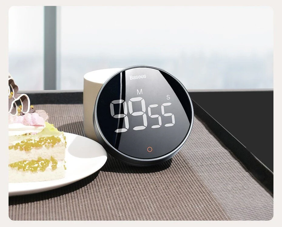 Digital Countdown Timer Alarm Clock Led Display for Kitchen Cooking Yoga Study - Image 5