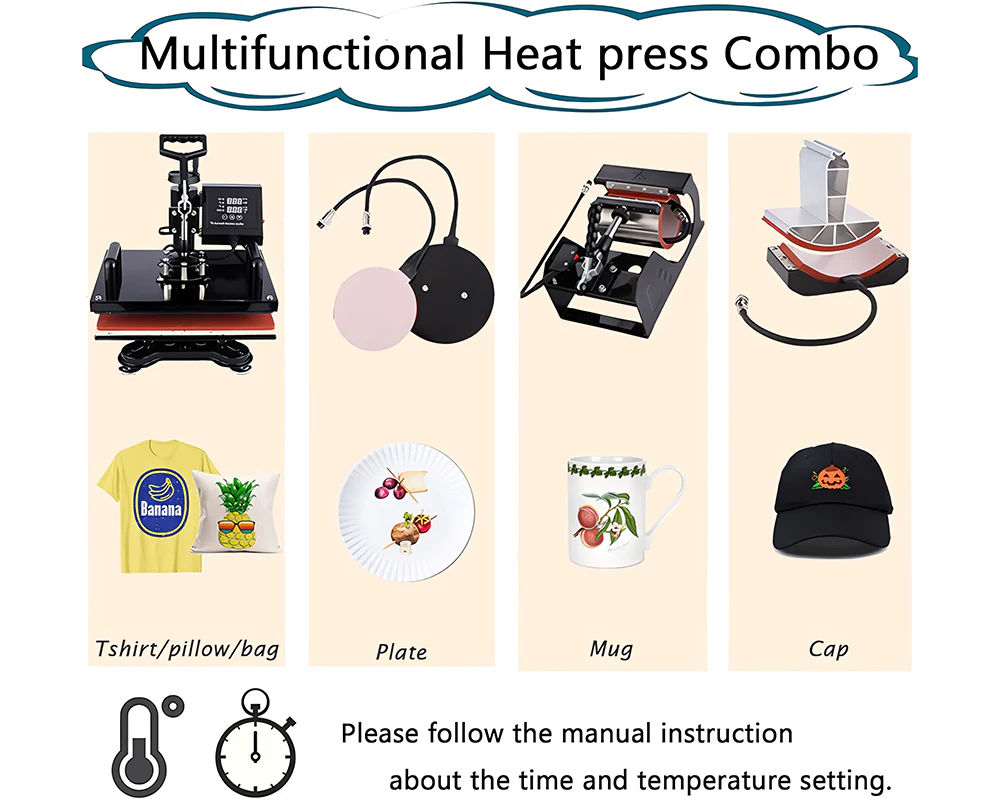 Digital Heat Press Machine Transfer T-Shirt Printer - Image 2