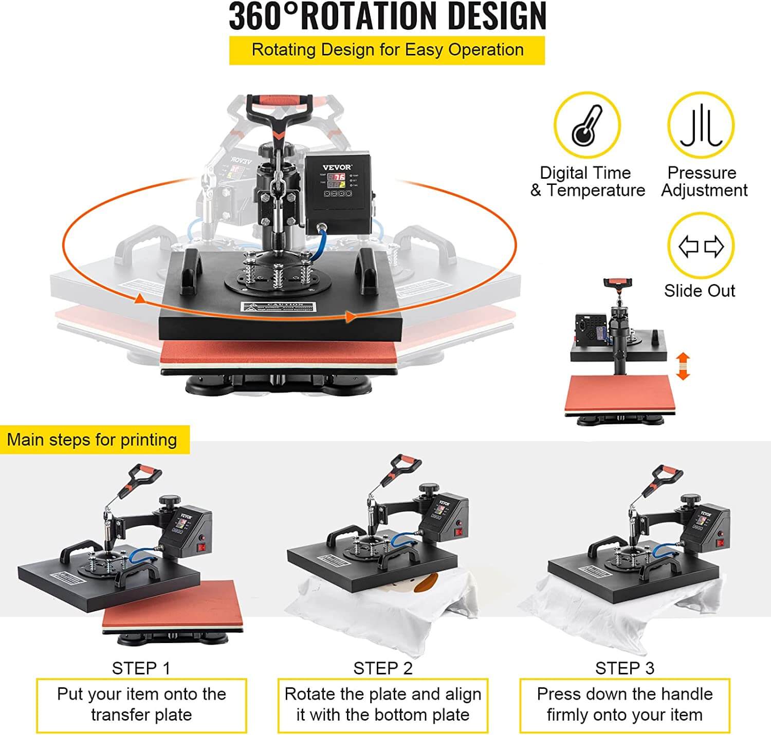 Heat Press Machine Transfer T-Shirt Printer - Image 5