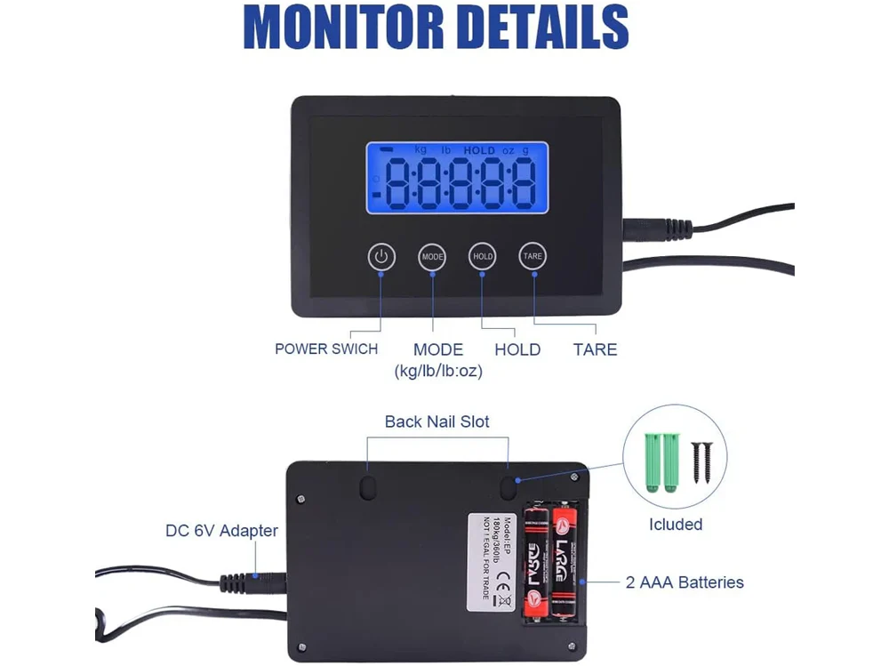 Digital Platform Scale Electronic Scale 180 KG - Image 8