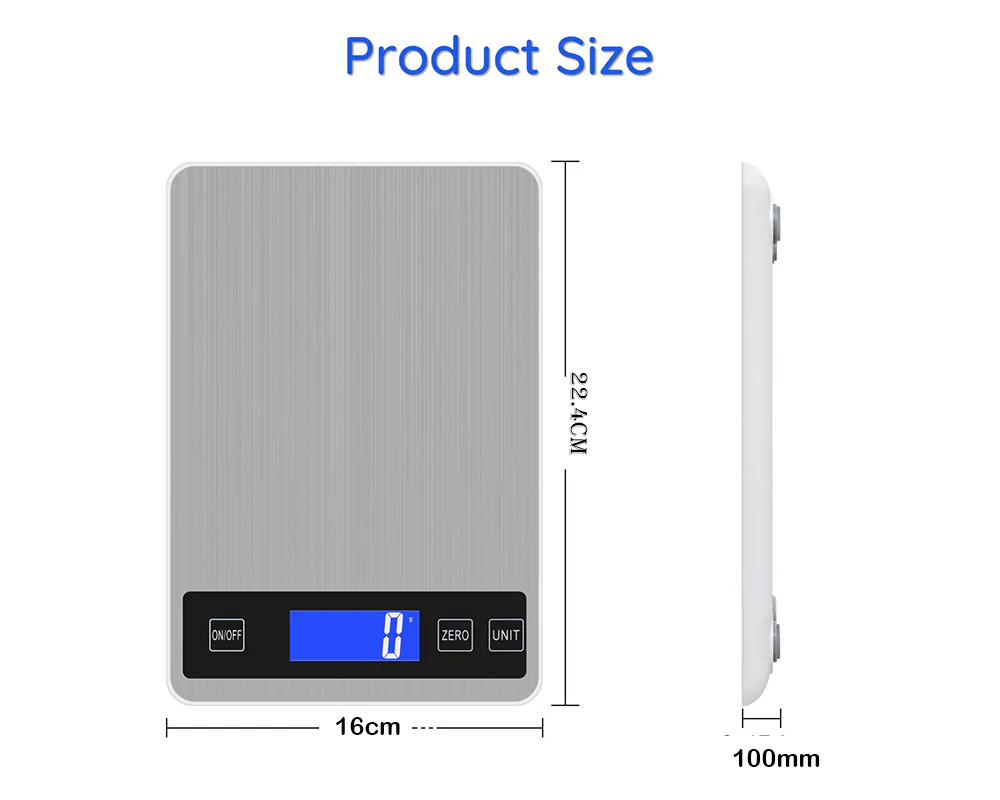 Stainless Steel Kitchen Scale - 5KG - Image 5
