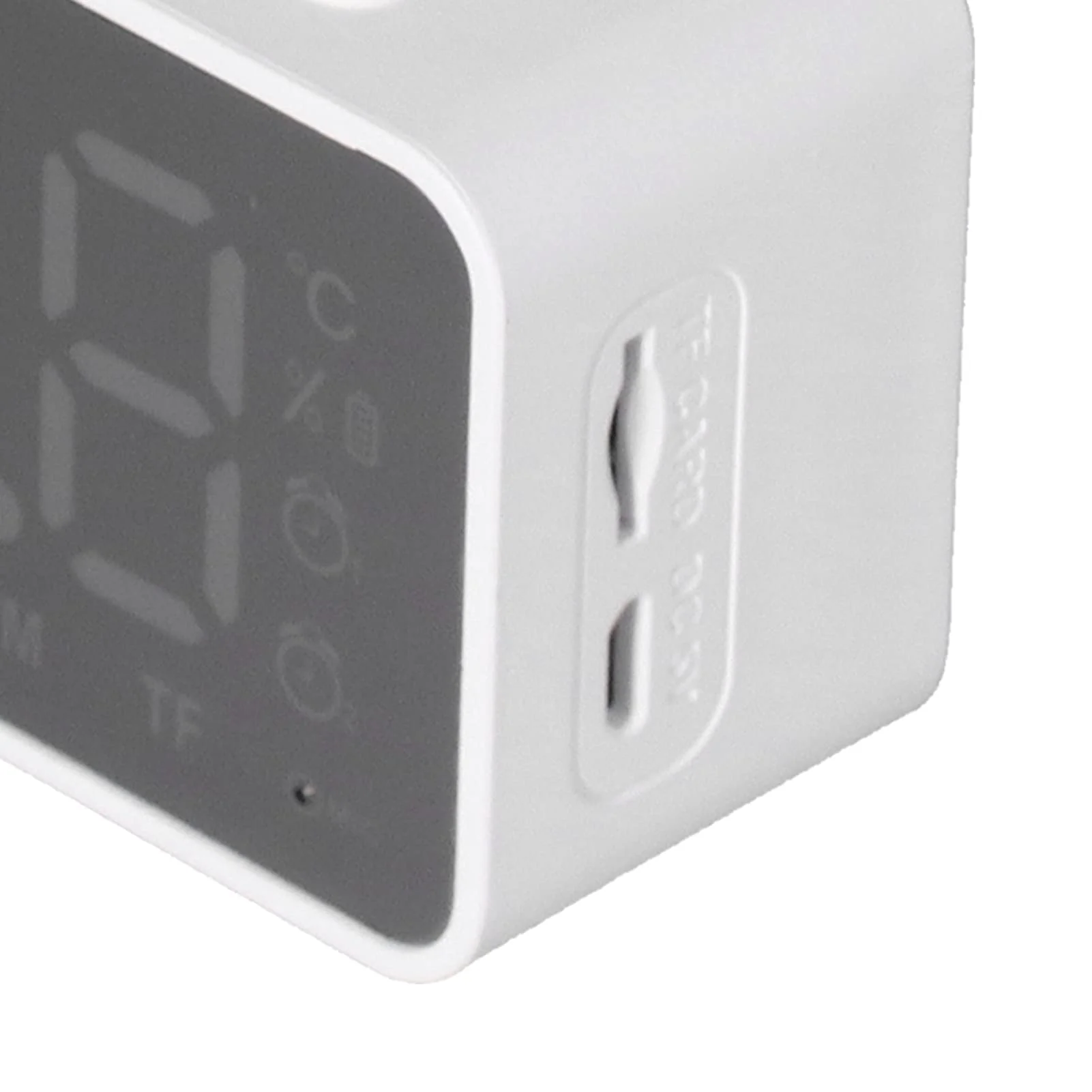 Digital Smart Alarm Clock With Bluetooth Speaker (White) - Image 8