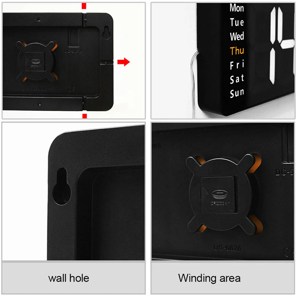 Digital Wall Clock Large Display LED Clock 16" - Image 15