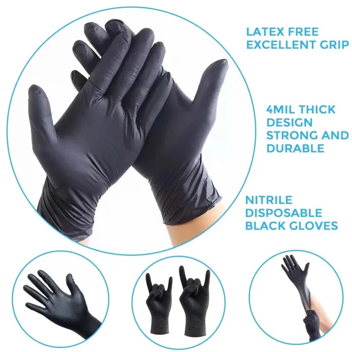 Disposable Nitrile Gloves Medium Size 100pcs - Image 4