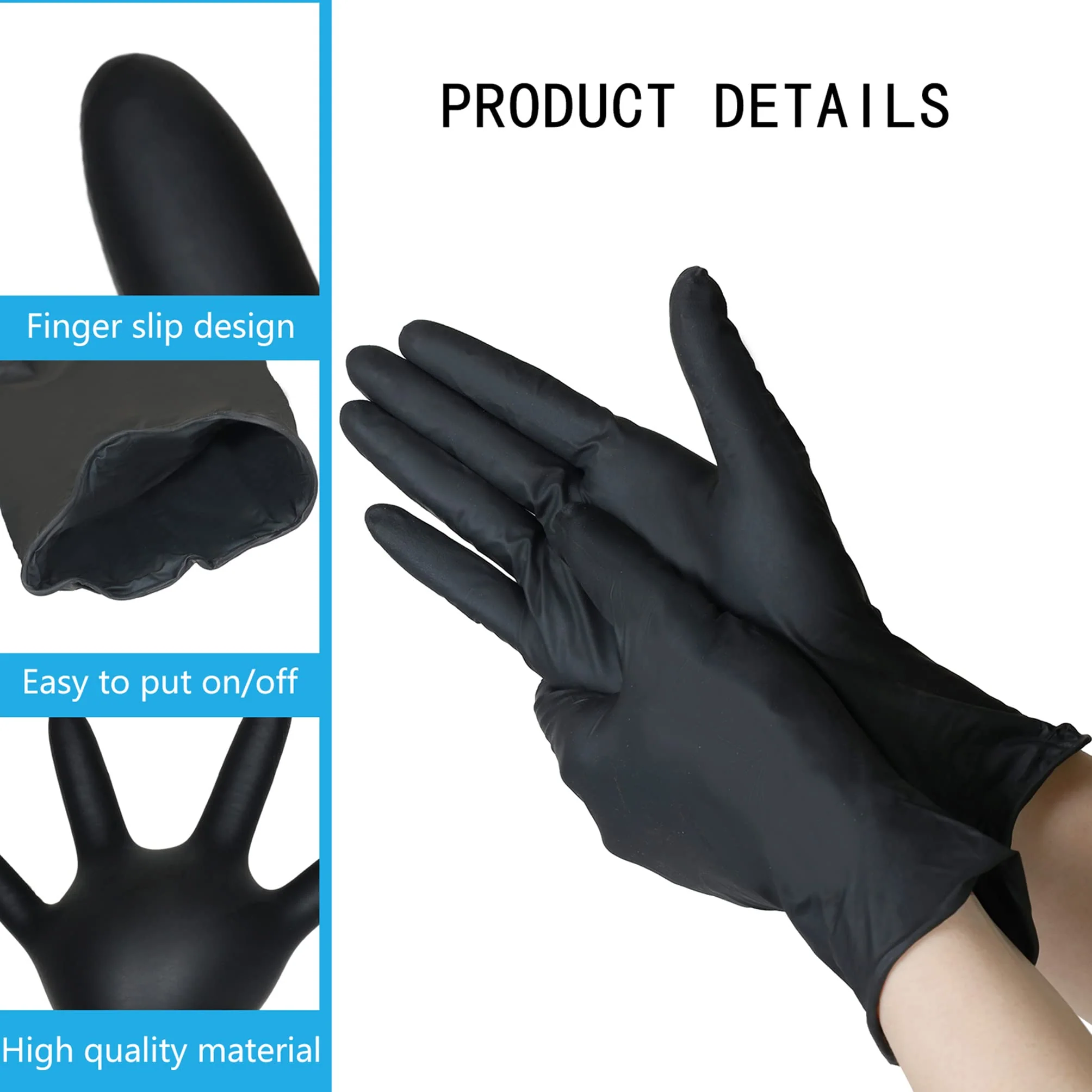 Disposable Nitrile Gloves Medium Size 100pcs - Image 8